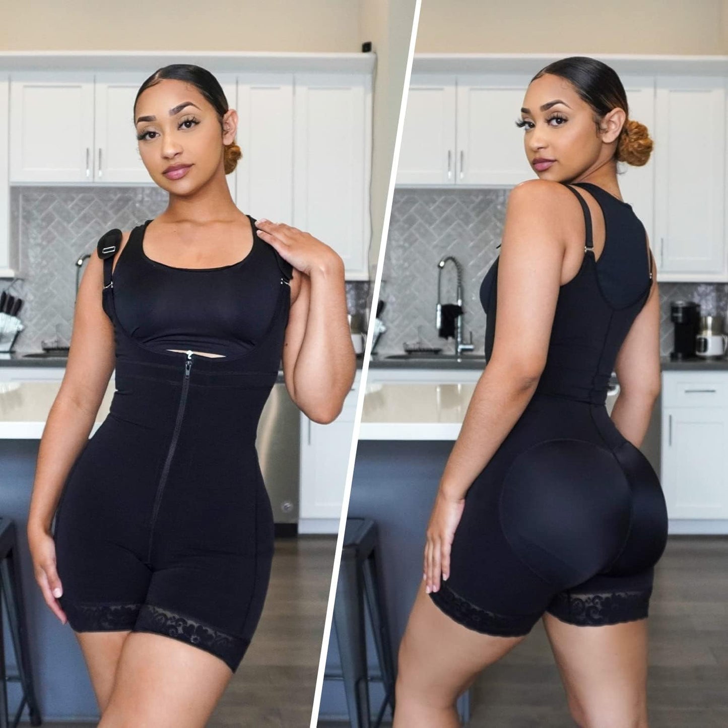 Fajas Colombianas Shapewear for Women Postpartum Tummy Control Body Shaper Butt Lifter Bodysuit