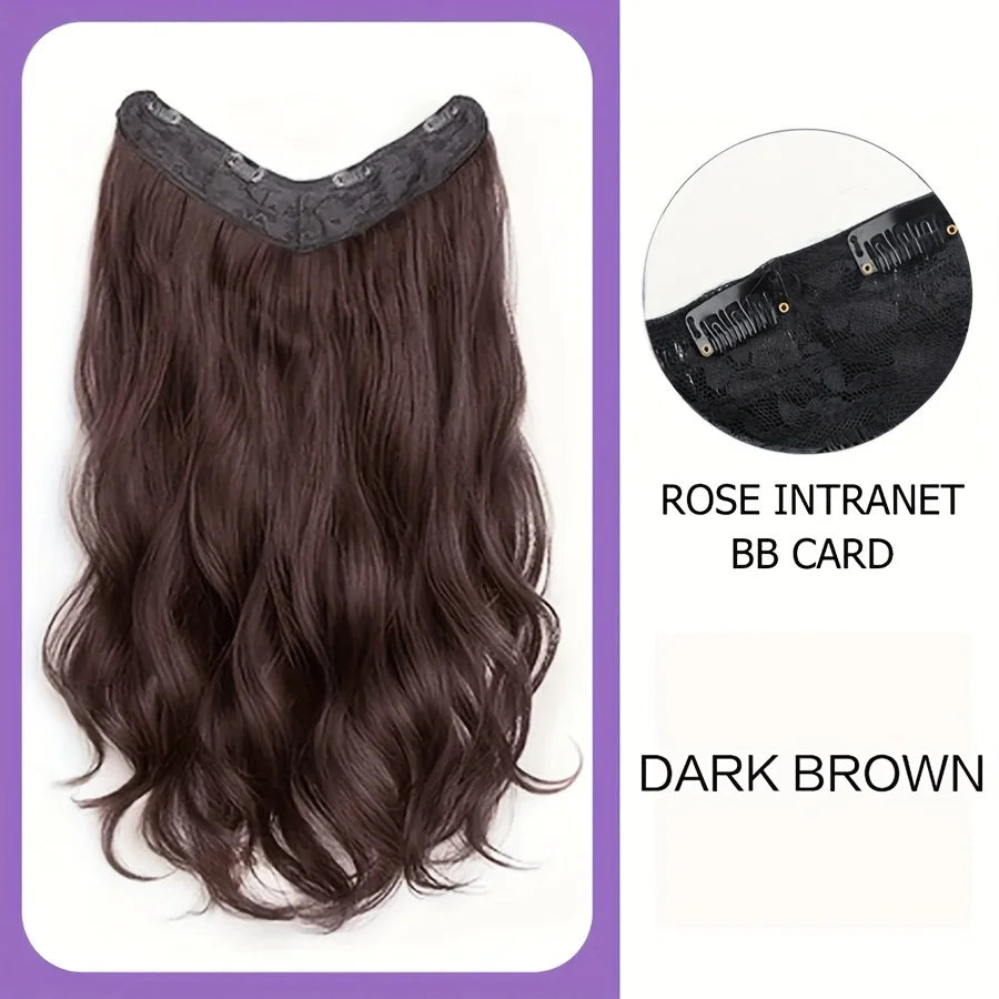 Synthetic Long Wavy U-Shaped Clip in Hair Extensions 16Inch/20Inch/24Inch Clip on Hair Extensions for Women Hair Accessories