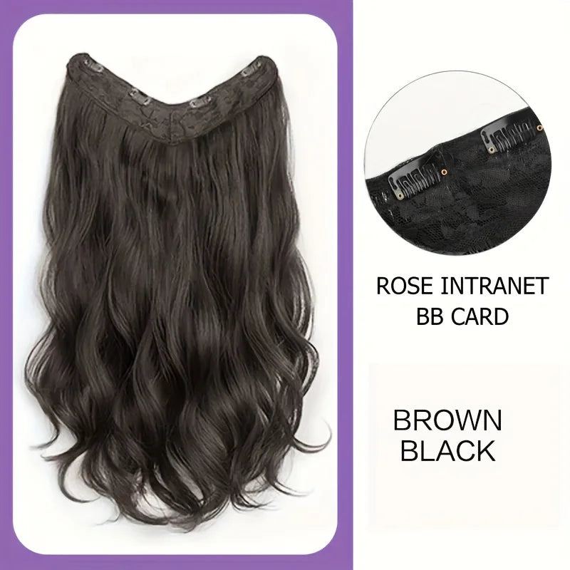 Synthetic Long Wavy U-Shaped Clip in Hair Extensions 16Inch/20Inch/24Inch Clip on Hair Extensions for Women Hair Accessories