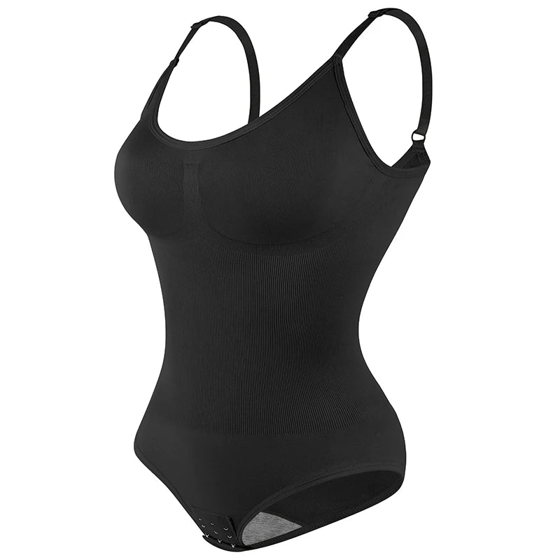 Bodysuit Women Shapewear Tummy Control Butt Lifter Body Shaper Smooth Invisible under Dress Slimming Underwear Low Neck Jumpsuit