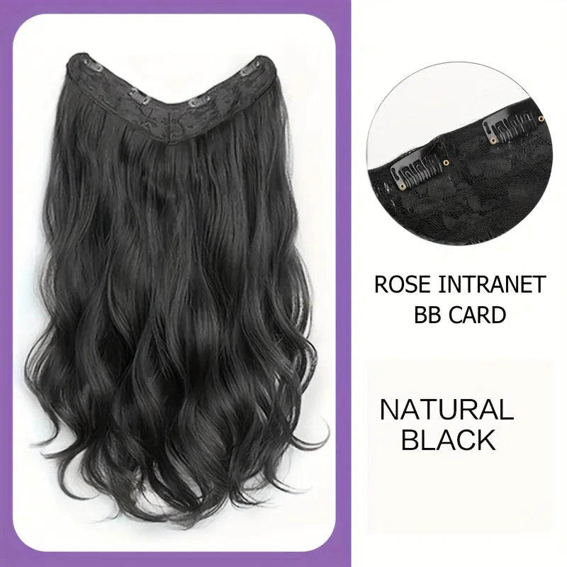 Synthetic Long Wavy U-Shaped Clip in Hair Extensions 16Inch/20Inch/24Inch Clip on Hair Extensions for Women Hair Accessories