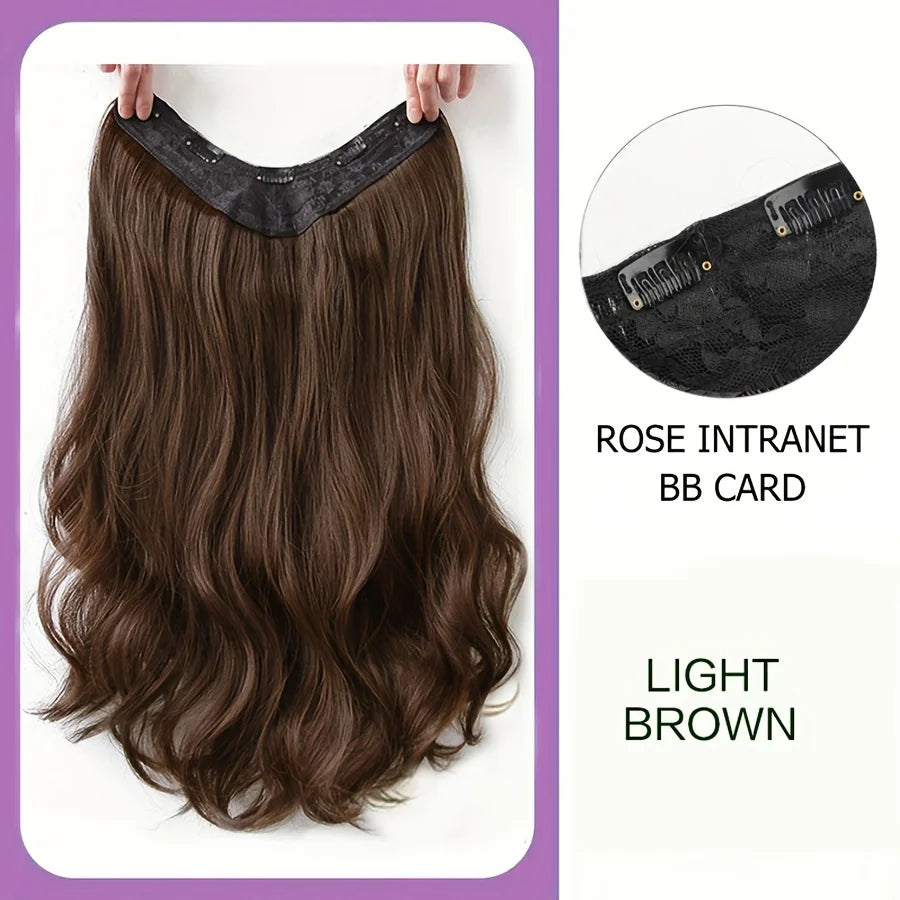 Synthetic Long Wavy U-Shaped Clip in Hair Extensions 16Inch/20Inch/24Inch Clip on Hair Extensions for Women Hair Accessories