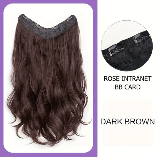 Synthetic Long Wavy U-Shaped Clip in Hair Extensions 16Inch/20Inch/24Inch Clip on Hair Extensions for Women Hair Accessories