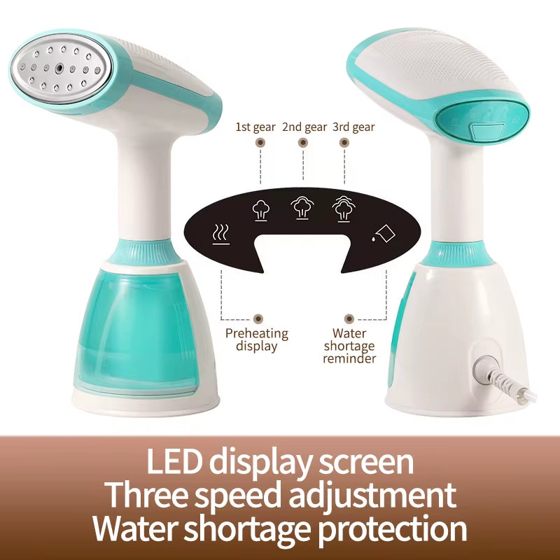 1500W Handheld Garment Steamer Fabric Clothes Ironing Iron 280Ml Portable Quick Heat Ironing 280Ml Steam Generator for Household
